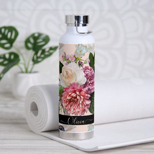 PixDezines Moody Botanical DIY Background Waterfles (Yoga)