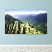 PixDezines napali kust Canvas Afdruk (Insitu (Houten vloer))