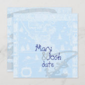 PixDezines Nautical Antiek Map Kaart (Voorkant / Achterkant)