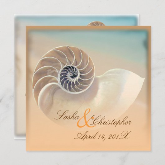 PixDezines NAUTILUS-INVITATIES Kaart (Voorkant / Achterkant)