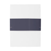 PixDezines Navy+Faux Roos Gold Mr+Mrs Uitnodigingen Wikkel (Achterkant Voorbeeld)