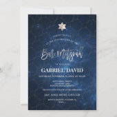 PixDezines Nebula Galaxy Bar Mitzvah Invitation (Dos)