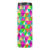 PixDezines Neon Kleuren Geometrische/Driehoeken Thermosbeker (Achterkant)