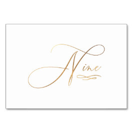 PixDezines Nepgoud Romantische Kalligrafie Negen 9 Kaart