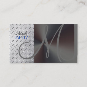 PixDezines nepstalen plaat/diy-lettertypen Visitekaartje