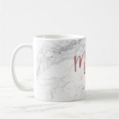 PixDezines New Mrs/Marble Faux Roos Gold/Script Koffiemok (Links)