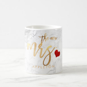 PixDezines Nieuwe Mrs Modern/Nepgoud Schrift/Marme Koffiemok