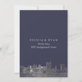 PixDezines NYC Skyline/Faux Silver/DIY Achtergrond Kaart (Voorkant)