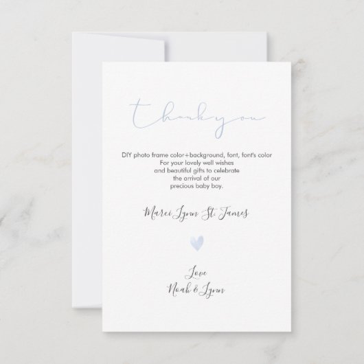 PixDezines Oh Baby shower Merci couleur DO-IT-YOUR (Dos)