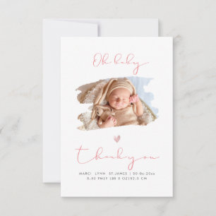 PixDezines Oh Baby shower Merci + Faire-part