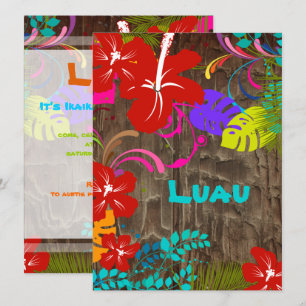 PixDezines Ohana Luau Kaart