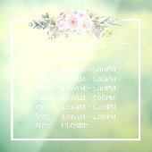 PixDezines Openingsuren Raamsticker (Vel 3)