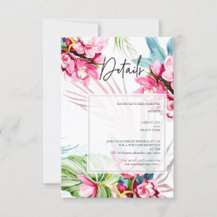 PixDezines Orchid Isle, de Kaarten van de Details  RSVP Kaartje