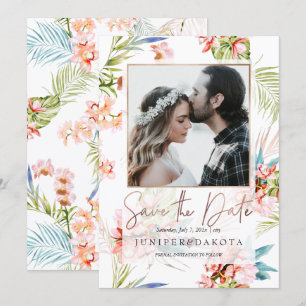 PixDezines Orchid Isle, Peach Orchid+Palms Kaart