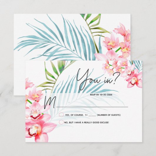 PixDezines Orchid Isle RSVP (Devant / Derrière)