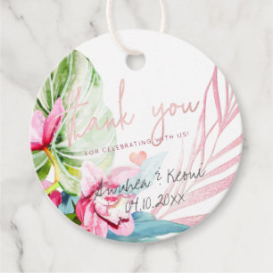 PixDezines Orchid Isle Tropical Bedankt Bedankjes Labels