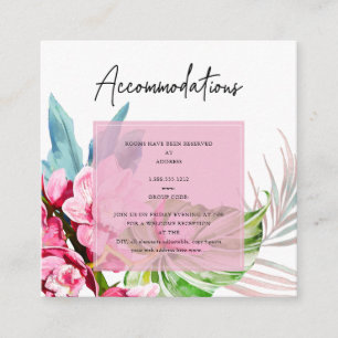 PixDezines Orchid Isle, Tropische accommodatie Informatiekaartje