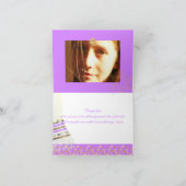 PixDezines Orchid Tallit mitzvah bedankt (Binnen)