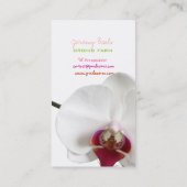 PixDezines orchidee/diy achtergrond kleur♥♥♥ Visitekaartje (Achterkant)