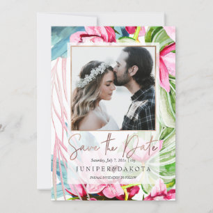 PixDezines Orchidee Isle, Palmen, Tropische bewaar Kaart