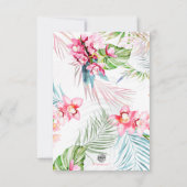 PixDezines Orchidée Isle, Watercolor Détails Carte (Dos)