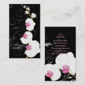 PixDezines orchidee+wervelingen/doe-het-zelf kleur Visitekaartje (Voorkant / Achterkant)