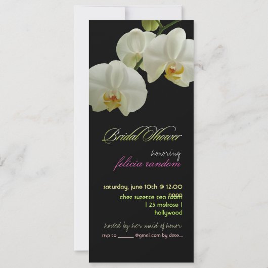 PixDezines orchideeën/phalaenopsis Kaart (Achterkant)