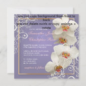 PixDezines orchideeën/phalaenopsis Kaart (Achterkant)