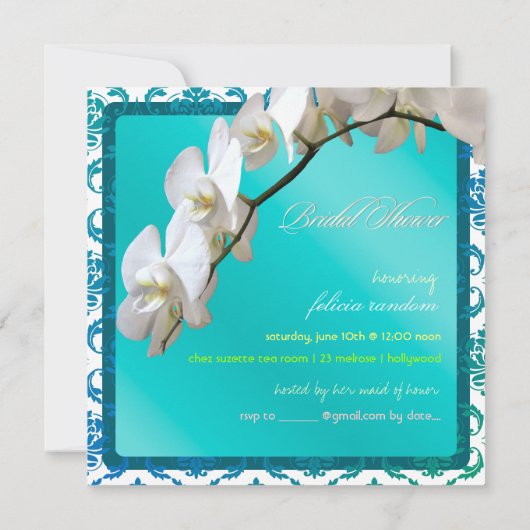 PixDezines orchideeën/phalaenopsis Kaart (Achterkant)