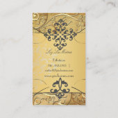 PixDezines  ORNAMENTAL SWIRLS/FILIGREE Visitekaartje (Achterkant)