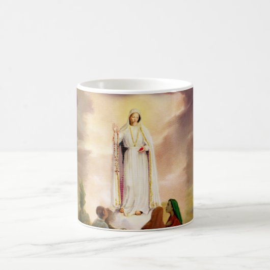 PixDezines Our Lady of Fatima Koffiemok (Center)