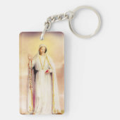 PixDezines Our Lady of Fatima Sleutelhanger (achterkant)