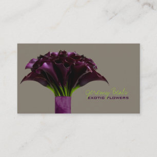 PixDezines paarse calla/diy achtergrond kleur Visitekaartje