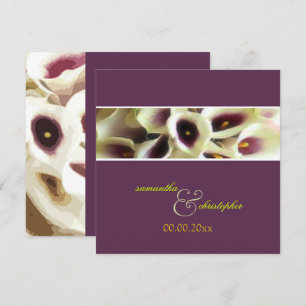 PixDezines paarse calla lilies/diy color Kaart