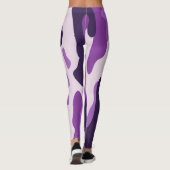 PixDezines Paarse Camo Leggings (Achterkant)