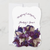 PixDezines paarse tulpen/calla lelie Kaart (Voorkant)