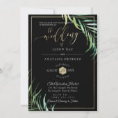 PixDezines Palm Fronds+Honingraat Kaart (Voorkant)