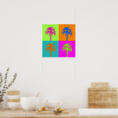 PixDezines Palm Trees Poster (Keuken)
