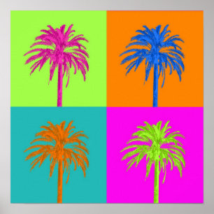 PixDezines Palmbomen Poster