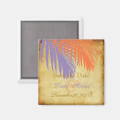 PixDezines palmschijfjes, Save the Date Magneet (Voorkant / Achterkant)