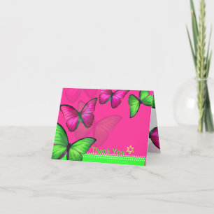 PixDezines Papillon, Dank je Bedankkaart