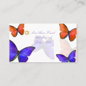 PixDezines Papillon/mitzvah cartes de place (Dos)