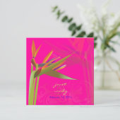PixDezines PARADIJSVOGEL/DIY Achtergrondkleur Kaart (Staand voorkant)