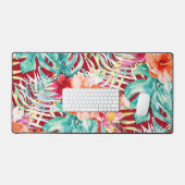 PixDezines Paradis tropical Motif botanique (Clavier et souris)