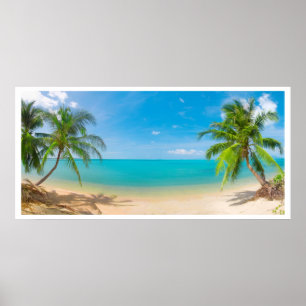 PixDezines Paradise/Panoramisch Uitzicht Tropical Poster