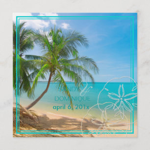PixDezines Paradise/Tropical Island+sanddollar Kaart