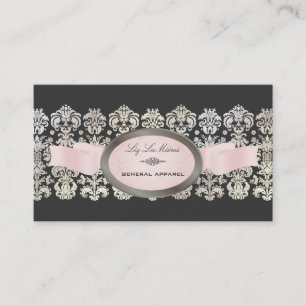 PixDezines parel, Isabella Lace Damask/DIY kleur! Visitekaartje