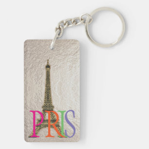 PixDezines Paris/Eiffeltoren/DIY kleur Sleutelhanger