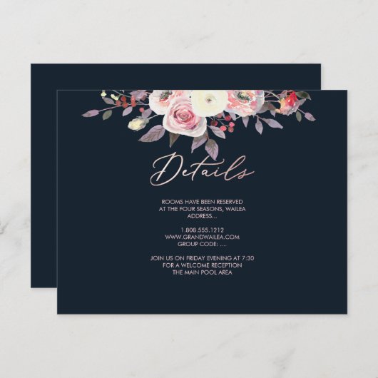 PixDezines PASTEL ROZEN DETAILLEN KAARTEN (Voorkant / Achterkant)