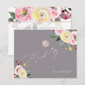 PixDezines Pastel Rozen Mitzvah Dank u ✡ RSVP Kaartje (Voorkant / Achterkant)